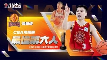 乐鱼体育-官方：贾明儒当选本赛季CBA常规赛最佳第六人